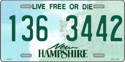 NH license plate 1363442