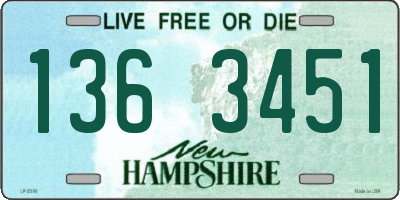NH license plate 1363451