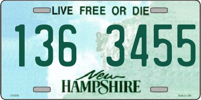 NH license plate 1363455