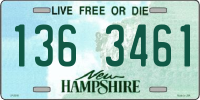 NH license plate 1363461
