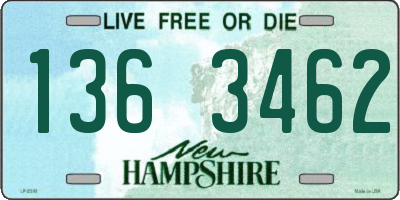 NH license plate 1363462