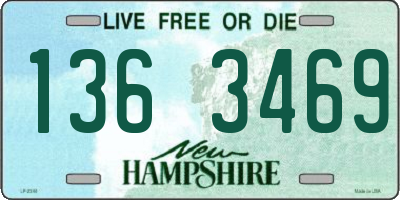 NH license plate 1363469