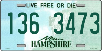 NH license plate 1363473
