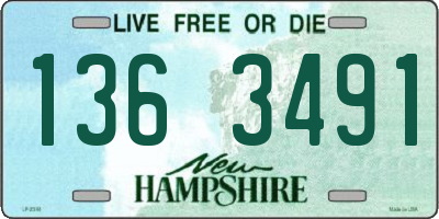 NH license plate 1363491