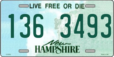 NH license plate 1363493