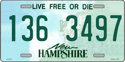 NH license plate 1363497
