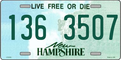 NH license plate 1363507
