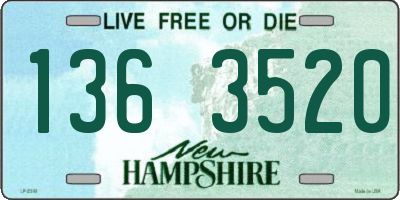 NH license plate 1363520