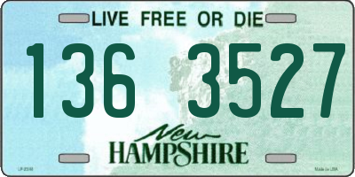 NH license plate 1363527