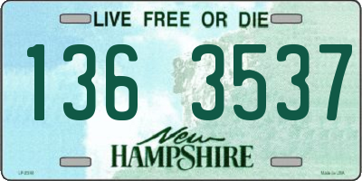 NH license plate 1363537