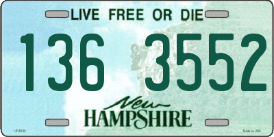 NH license plate 1363552