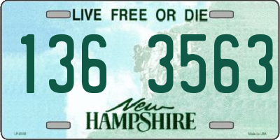NH license plate 1363563