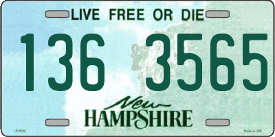 NH license plate 1363565