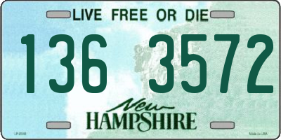 NH license plate 1363572