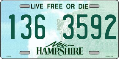 NH license plate 1363592