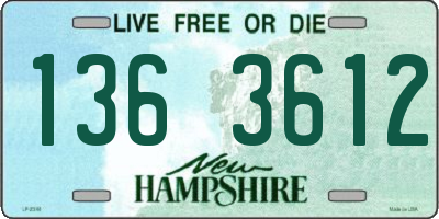 NH license plate 1363612