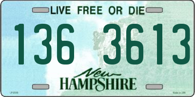 NH license plate 1363613