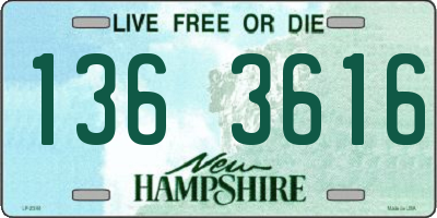 NH license plate 1363616