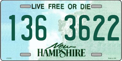 NH license plate 1363622