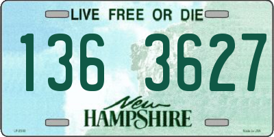 NH license plate 1363627