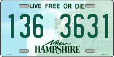 NH license plate 1363631