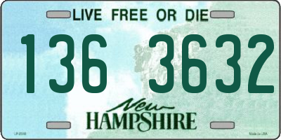 NH license plate 1363632