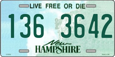 NH license plate 1363642