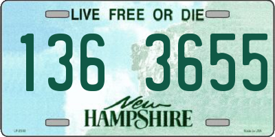 NH license plate 1363655