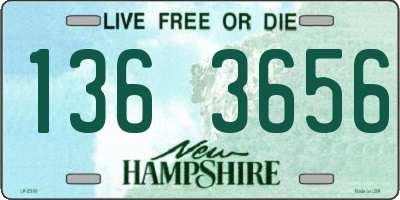 NH license plate 1363656