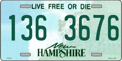 NH license plate 1363676