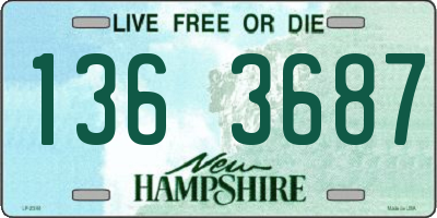 NH license plate 1363687