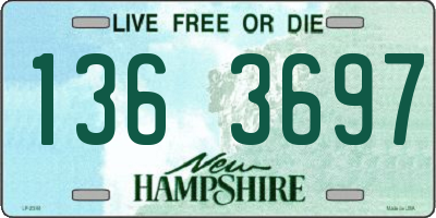 NH license plate 1363697