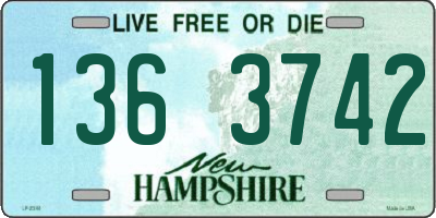 NH license plate 1363742