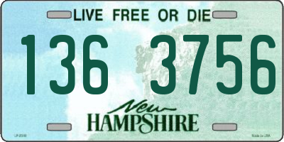 NH license plate 1363756