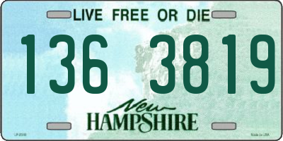 NH license plate 1363819
