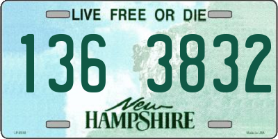 NH license plate 1363832