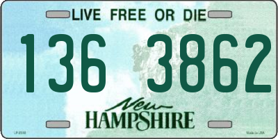 NH license plate 1363862