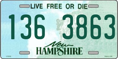 NH license plate 1363863