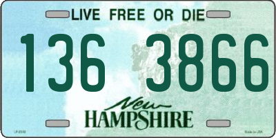 NH license plate 1363866