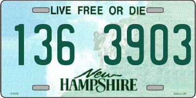 NH license plate 1363903