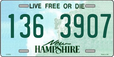 NH license plate 1363907
