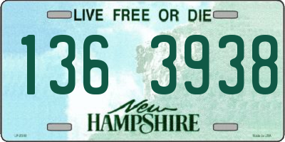 NH license plate 1363938