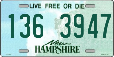 NH license plate 1363947