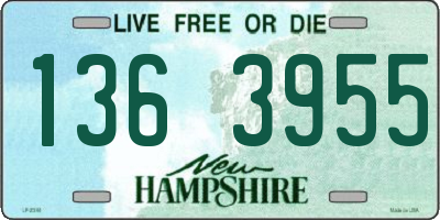 NH license plate 1363955