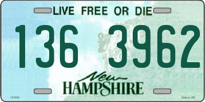 NH license plate 1363962