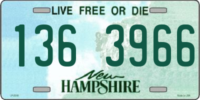 NH license plate 1363966