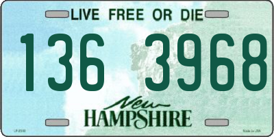 NH license plate 1363968