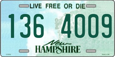 NH license plate 1364009