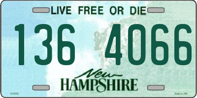 NH license plate 1364066