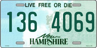 NH license plate 1364069